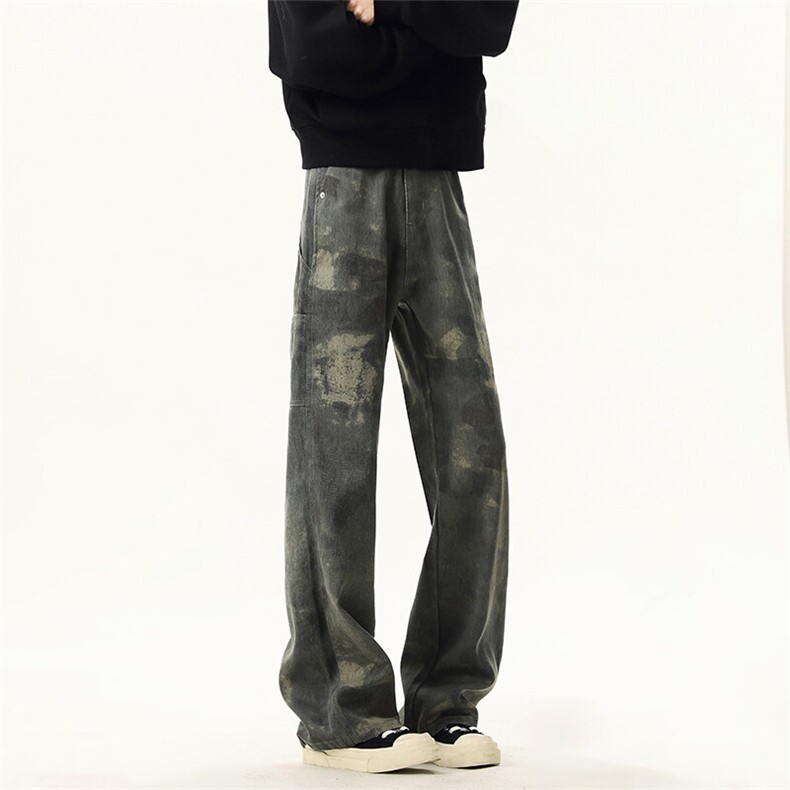 《现货主推》迷彩豹纹牛仔裤GXX09-P65控88，男装牛仔裤，电商C303