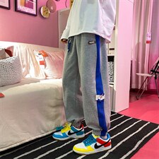 电商DSA028-CK22503100聚酯P45春季新款百搭小标休闲长裤男，男装休闲裤，电商A028