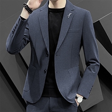 23春季新款男商务修身青少年西服时尚休闲单西外套A5201P160，男装西服，电商A355（原A415）