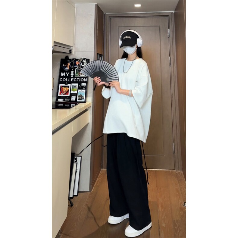 【现货】D232-T1001-P38控58大码高品质不规则设计感短袖,男装T恤,电商D232