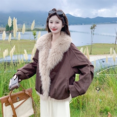【新款】大货已出牛皮绒90绒羽绒服外套2C131-692-P295K428，女装羽绒服，2C131