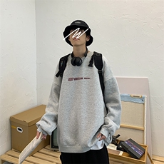 S6071-P35春季圆领卫衣男大码韩版宽松长袖外套男，男装卫衣，电商A040