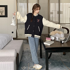 2023年秋季新款拼接棒球服外套82385-P130-K178，女装短外套，辉之琳