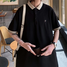 polo杉男韩版潮流拼色2026夏季新款ins宽松百搭帅气卫衣WB035-P30，男装卫衣，星座412