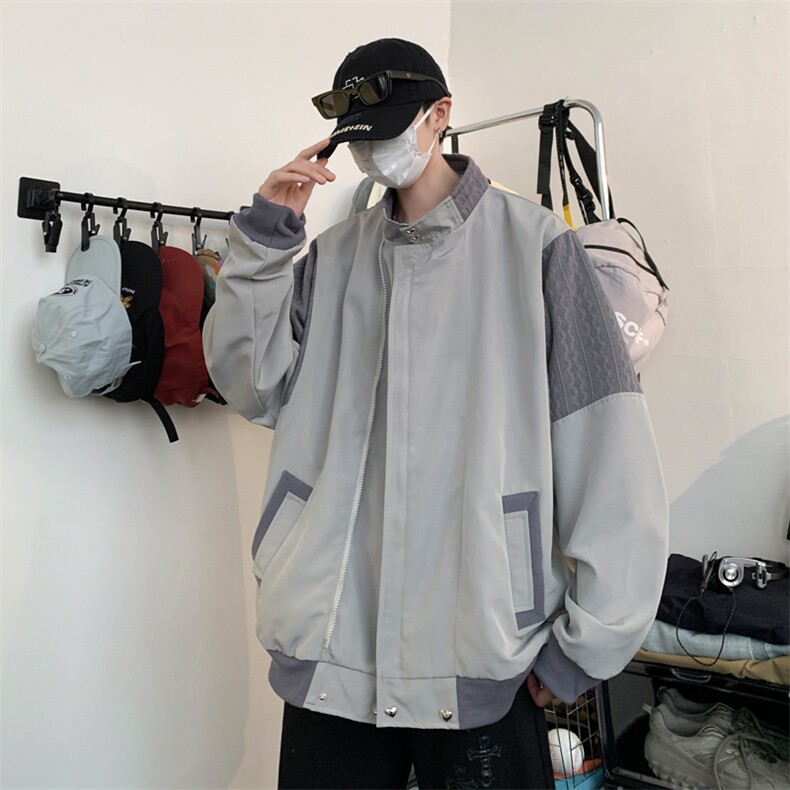 抖音直播！垫肩阿尔法飞行员夹克男XH35-70,男装夹克,电商B367