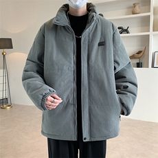 立领灯芯绒棉衣男士秋冬新款加厚保暖棉服潮流休闲棉袄冬季外套，男装棉衣，星座506A