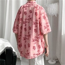 五分袖衬衫男港风潮流C1250P28,男装衬衫,星座1116-2
