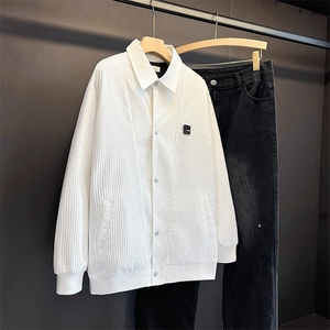 1506-1/JF-A2181/P61高级感翻领夹克男秋冬季潮牌痞帅男装外套图片