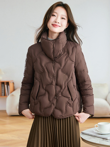 （现货）2025年冬季短款保暖90白鸭绒羽绒服图片