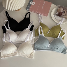 夏季运动薄款内衣少女小胸聚拢无钢圈文胸背心胸罩，文胸，梦白服饰厂