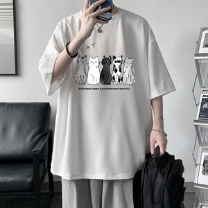 HT73100-P22 华夫格t恤男短袖男大码五分袖 大皂风图片