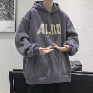 春秋潮牌ins宽松上衣高街oversize设计感圆领卫衣男 W5044-P26图片