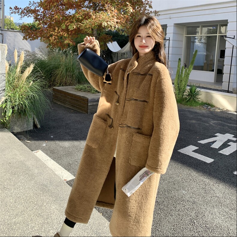 现货主推款加厚加长保暖牛家扣泰迪绒环保皮草p255-k368,女装羊羔毛/颗粒绒,丝露怡语
