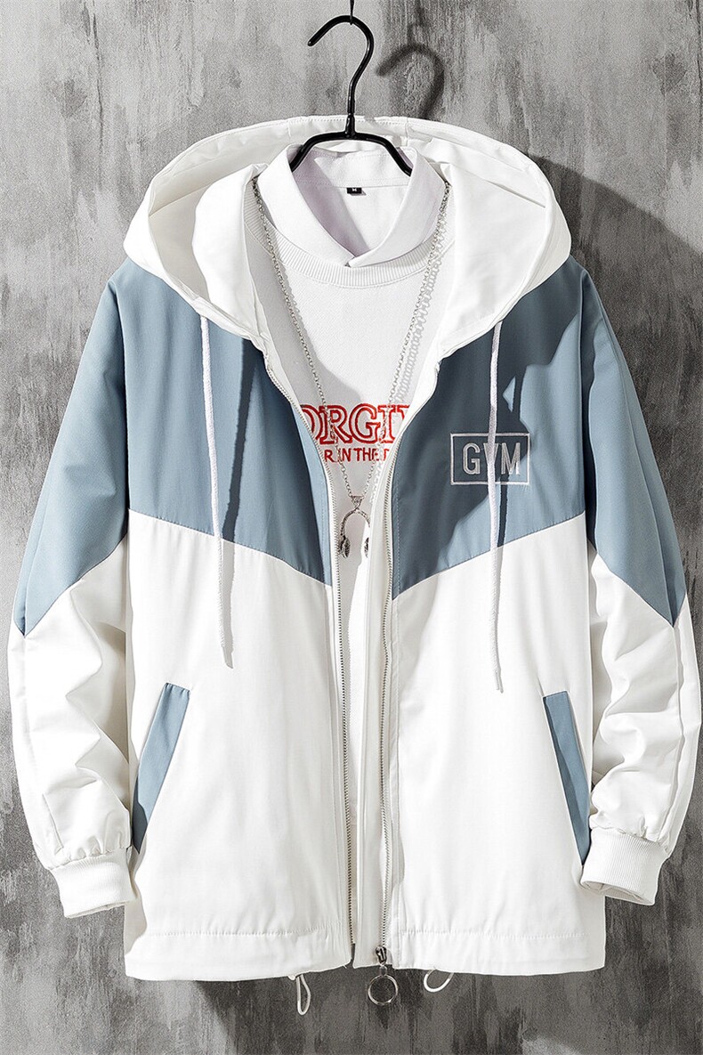 1冲锋衣男休闲情侣大码中性日系外套宽松工装夹克男7108P50控68,男装夹克,星座226-2