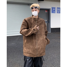结构设计高级感机车夹克外套男炸街垫肩皮衣柳丁款男皮衣JK8541，男装皮衣，星座516A