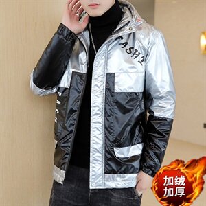 冬季亮上拼羽棉服男模特加厚夹克保暖外套工装棉衣黄871加绒,王亮演讲穿搭夏天图片