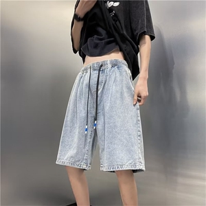 水洗牛仔裤男短裤T1642P35图片