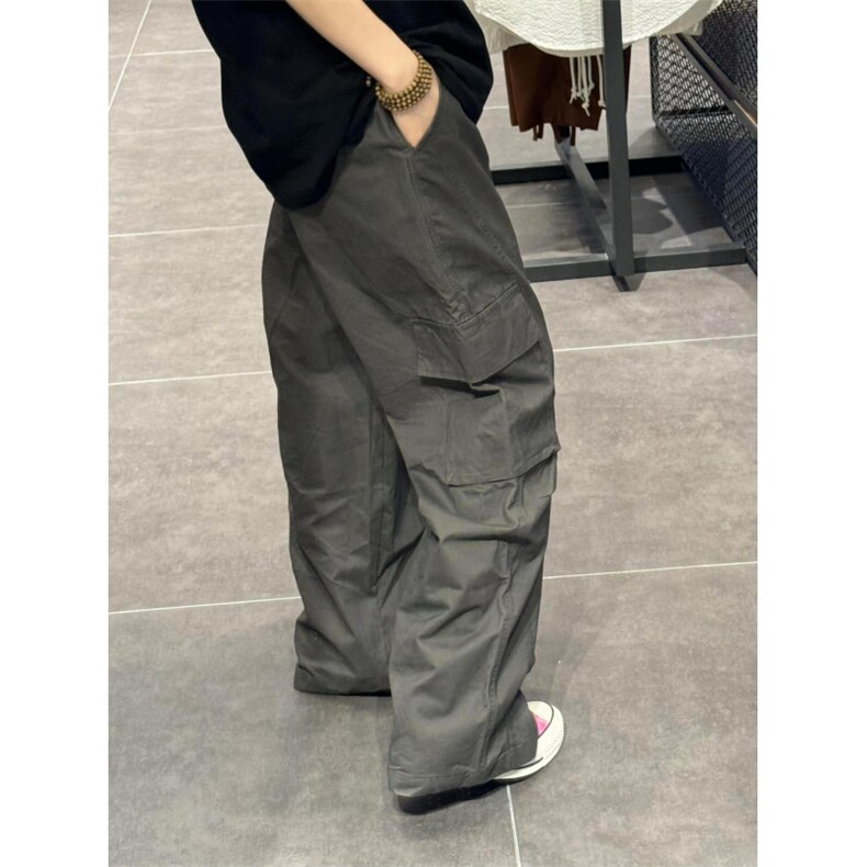 【网图】灰绿色速干工装裤男款夏季美式机能直筒阔腿裤KZ29WW-P50,男装工装外套,星座1007（原301D）