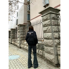 自家图，cleanfit褶皱牛仔裤男秋冬伞兵微喇裤子KZA52-P80，男装牛仔裤，星座1007（原301D）