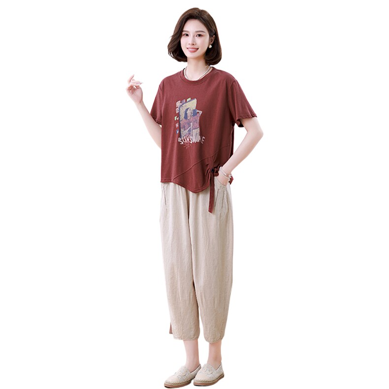时尚休闲女装套装宽松显瘦两件套舒适百搭日常穿搭,女装套装/套裙,叶笙衣