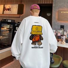 已注册得物抖音直播高品质重磅菠萝格宽松男卫衣W2026P45，男装卫衣，电商C408(原B339-1)