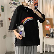 Q111064-P30春夏季七分袖t恤男大码五分袖男短袖中袖，男装T恤，电商A040