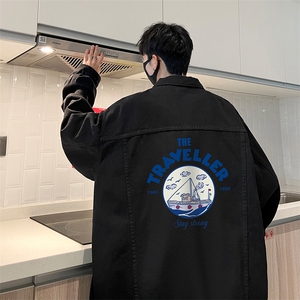 牛仔夹克男大码牛仔外套男茄克 NJ77410-P60图片