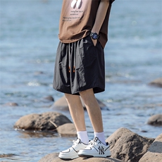 直播品质日系宽松潮牌短裤男夏季A403P45，男装牛仔裤，电商A309
