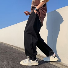休闲裤男港风潮流帅气个性2023春夏季ins宽松百搭工装裤K3439-P35，男装休闲裤，星座412-3