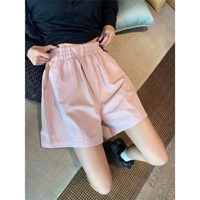 棉麻阔腿短裤女夏季高腰显瘦宽松外穿学生大码直筒跑步休闲五分裤,男装牛仔裤,星座1210-1