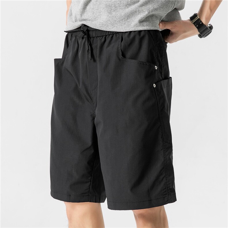 cleanfit短裤多口袋五分裤子男美式宽松高级感阔腿工装裤D501/P35，男装牛仔裤，星座206（原A221）