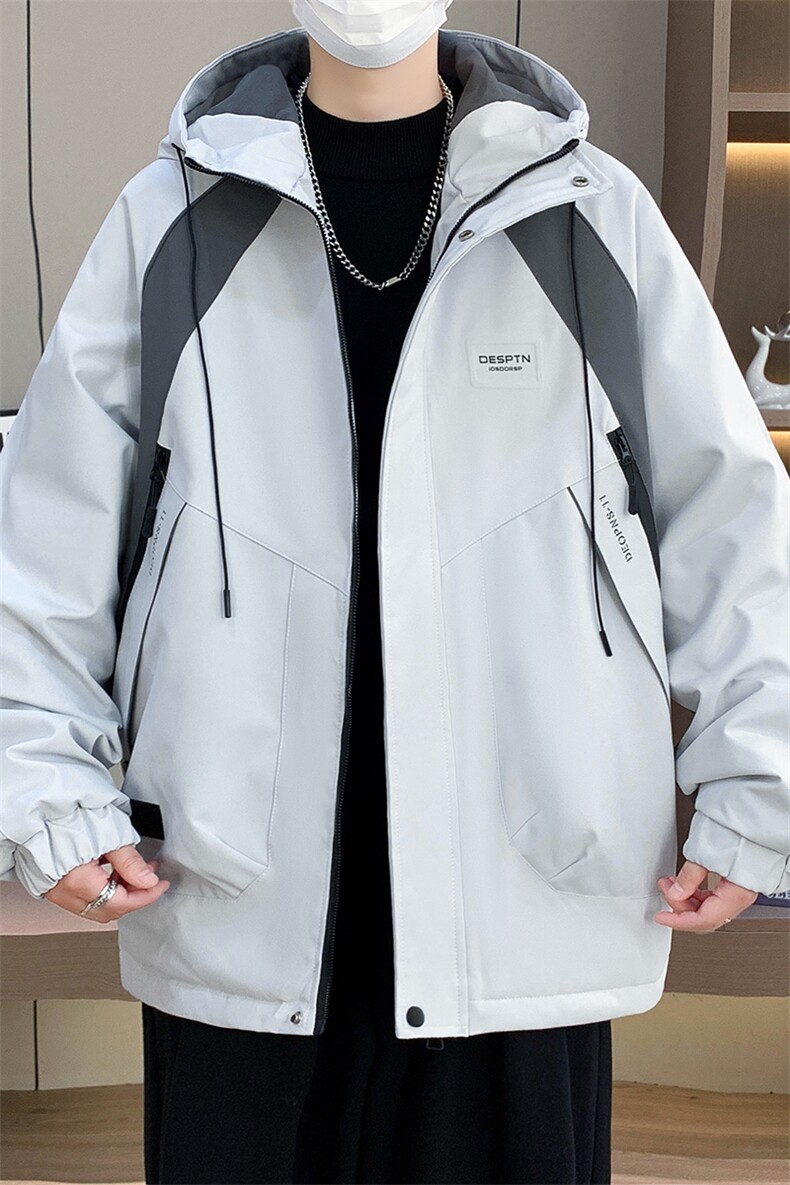 2025秋冬港风加棉加厚夹克男潮流设计感外套,男装夹克,星座1206（原A206）