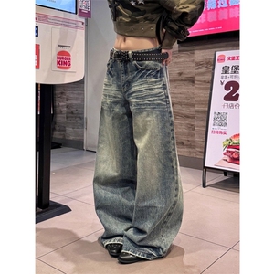 水洗牛仔裤在秋天的妇女宽松修身看的弯刀裤AMD34 P56图片