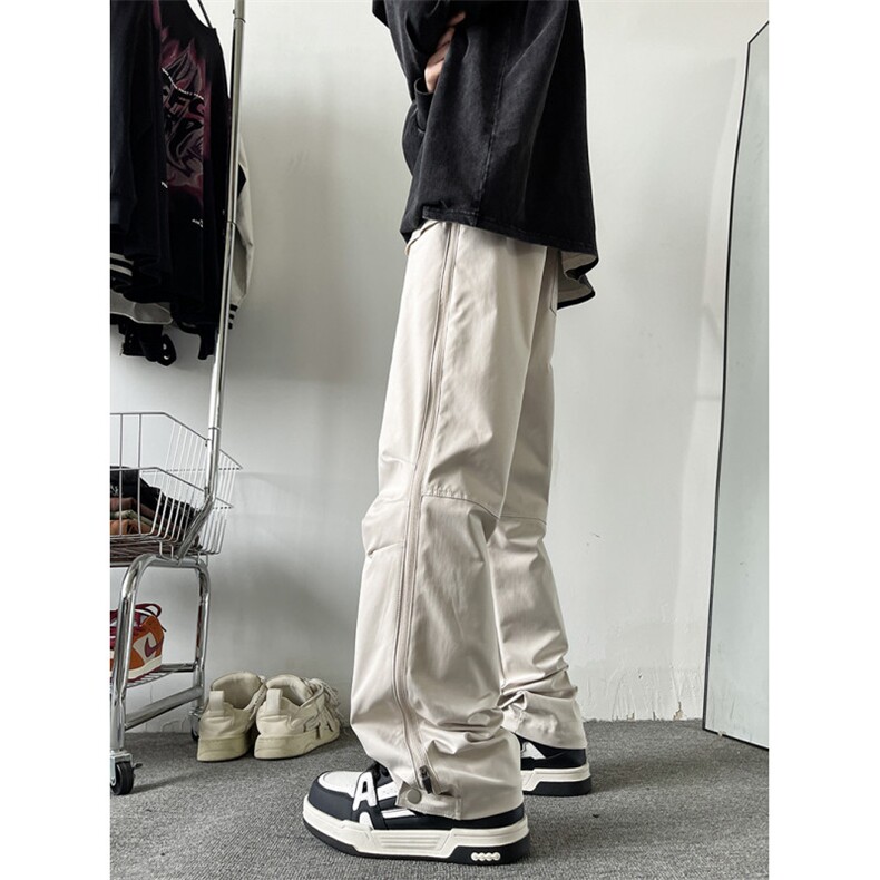 美式冲锋裤登山裤拉链直筒工装裤户外防水715-6-BK809P65（控78）,男装休闲裤,星座715-6