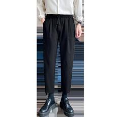 店主风休闲裤男修身垂感直筒休闲西裤男九分轻奢裤子男XK001-P58，男装西裤，电商A413