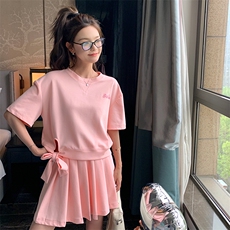 现货夏季粉色甜美套装2C052-T77-P115-K178，女装套装/套裙，2C052