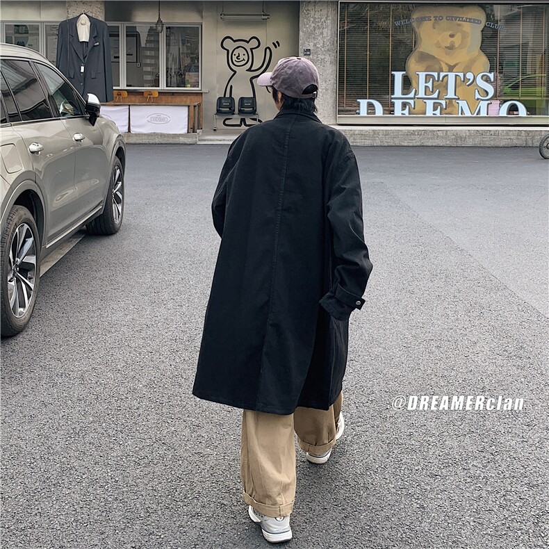 FY5026-P78-控108M-5XL现货风衣长款大码宽松过膝大衣，男装风衣，星座116