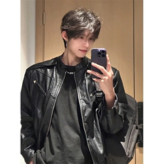 PU9155-P75皮衣，男装皮衣，电商B323A