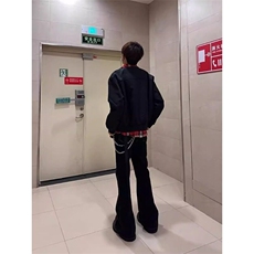 网络图现货假两件外套男新款拼接撞色宽松夹克RJK8561-P80，男装夹克，星座1005-4