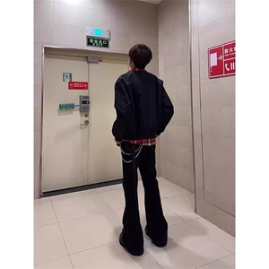 网络图现货假两件外套男新款拼接撞色宽松夹克RJK8561-P80图片