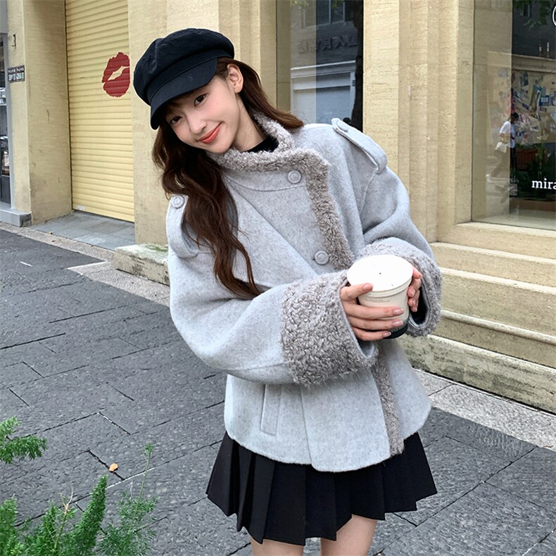 2025年秋季女装女士精品毛呢外套2B082-2233-P265-K398,女装毛呢外套,2B082