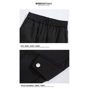 秋季新款潮流口袋褶皱设计百搭防水冲锋裤B315-K23522-特p30控58图片