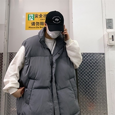 韩版宽松潮流情侣装衣马甲男冬季百搭外穿立领外套W2072-P48，男装棉衣，星座512-3