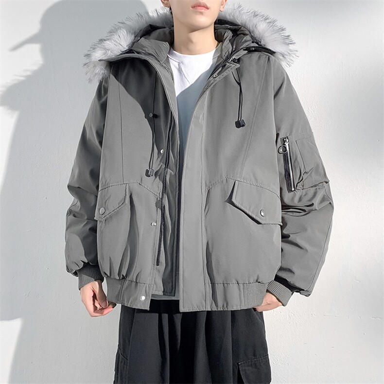 座山雕毛领派克棉服男冬季工装棉衣情侣外套M060-P110迷彩P115,男装棉衣,星座308B-2