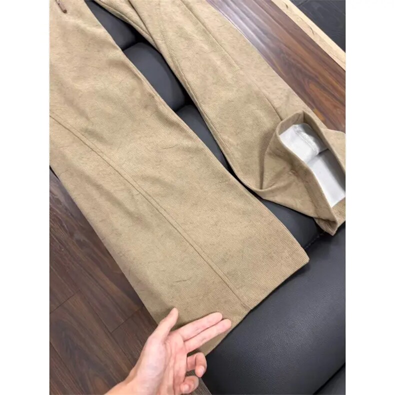 美式直筒休闲裤男新款美拉德裤子阔腿裤垂感卫裤长裤LG177-P35,男装休闲裤,星座1008