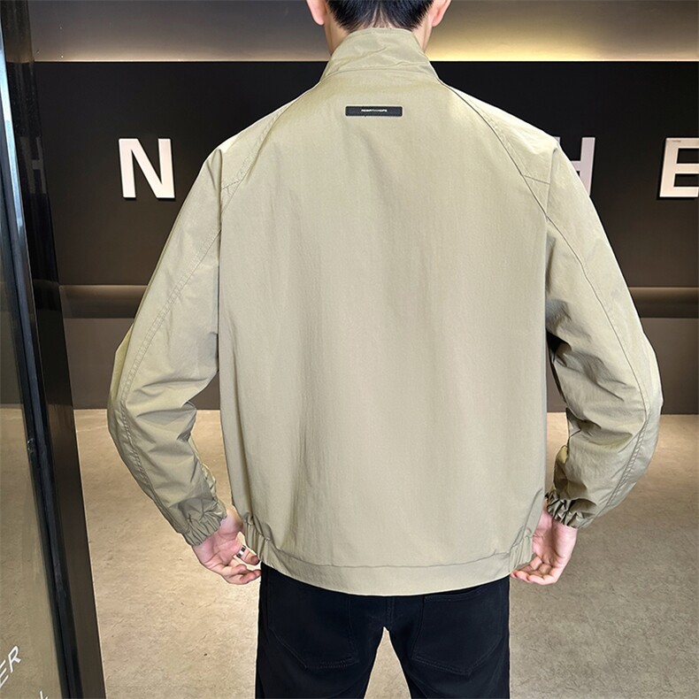 JK905-P85外套2026新款潮流青年休闲夹克衫男装立领上衣服,男装夹克,星座507A（原星座306B-2）