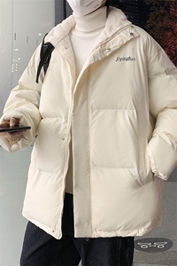 新款四色加绒加厚羊羔毛棉衣男年棉服学生面包服外套 W2147-P78图片