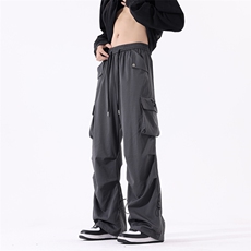 703-K359-P55春季高品质高街潮牌宽松工装直筒休闲裤，男装休闲裤，星座703