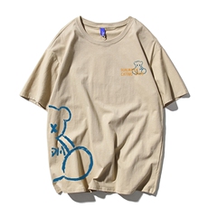 T恤潮流圆领男港风印花2026新款白底平铺DS-B299-ZY1255特批P25，男装T恤，电商A061-1