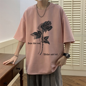 麂皮绒短袖t恤男大码半袖男 JD82279-P25图片